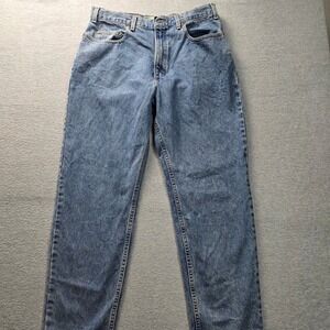 Outfitters Loose Fit Men's Jeans Blue Medium Wash Denim W36 L30 Made in USA